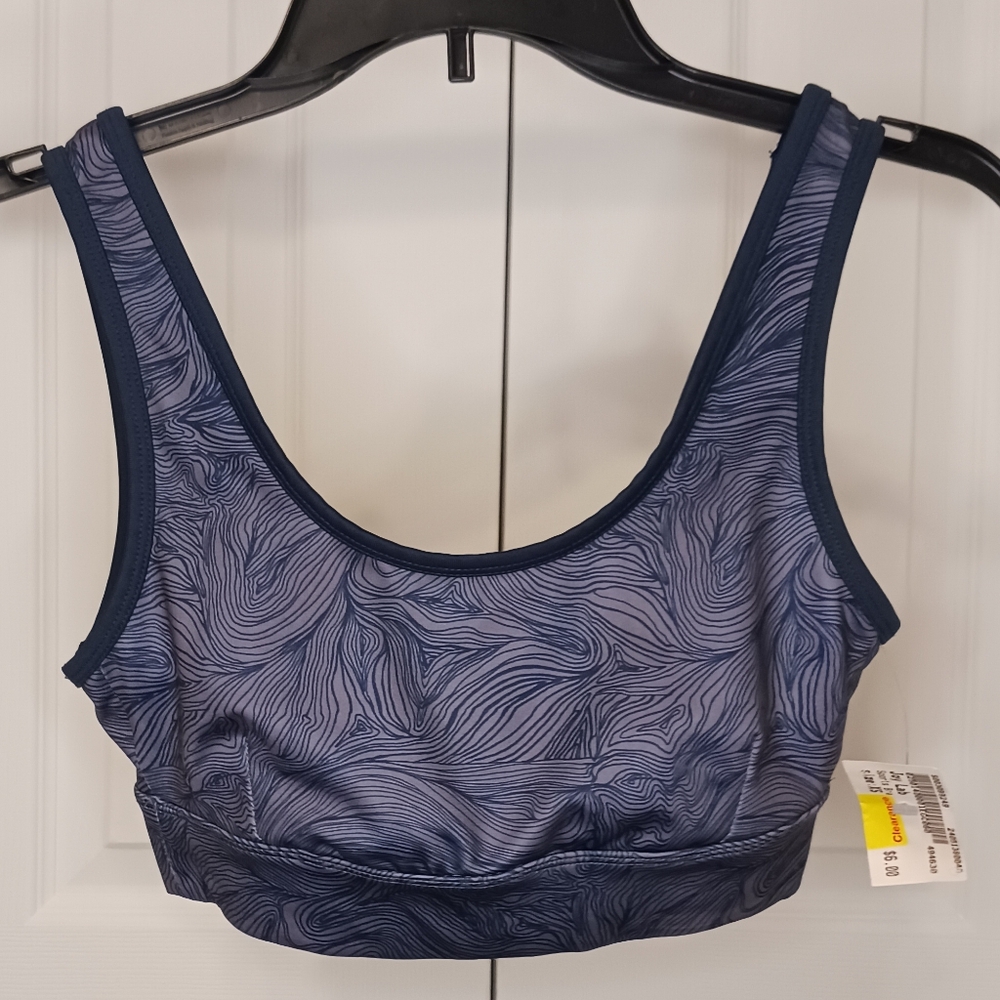 Joy Lab Blue/Gray Sports Bra without liner Size Small